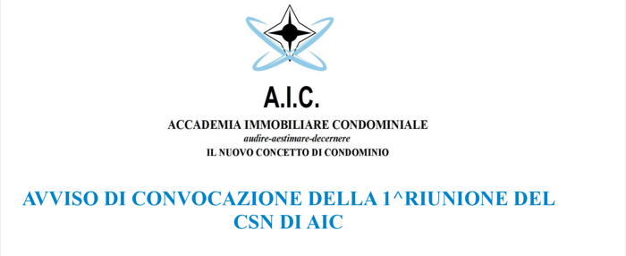 Ordine del giorno 1′ Assemblea Nazionale CSN AIC